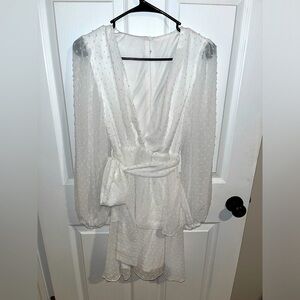 White mini dress
